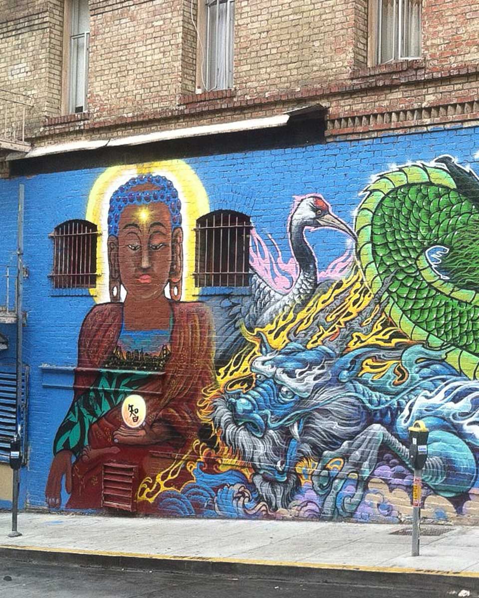 A mural in chinatown San Francisco