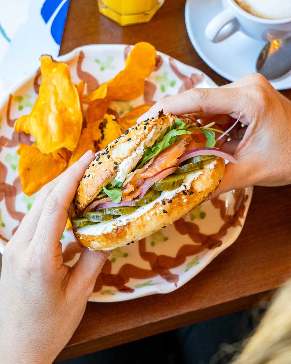 A sandwich at Filo in Seville Spain