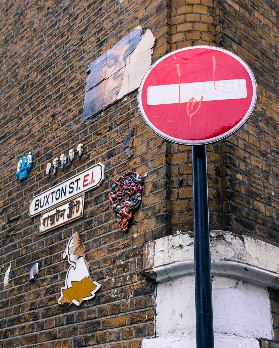 An alley in Shoreditch London England