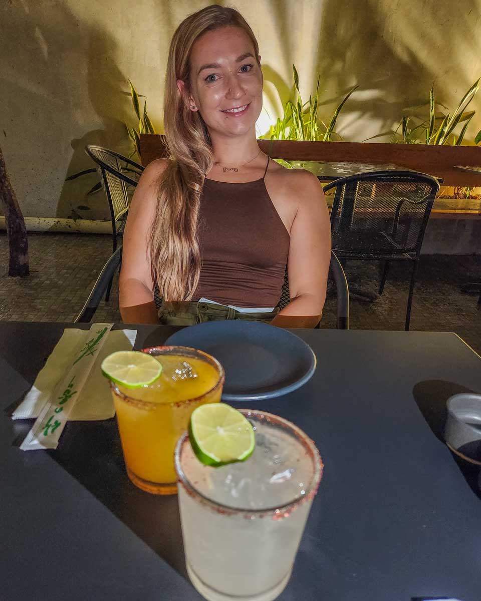 Bailey-with-her-cocktails-in-Madrid