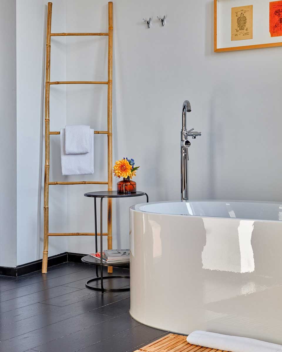 Bathroom at the Sir Albert Hotel in Amsterdam