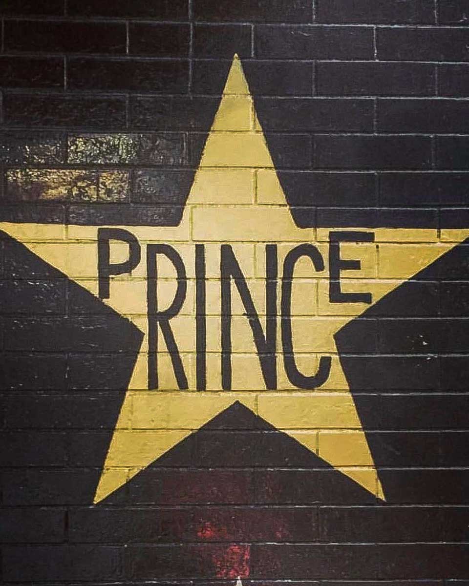 First Avenue & 7th St Entry prince star seen on a tour of Minneapolis Minnesota