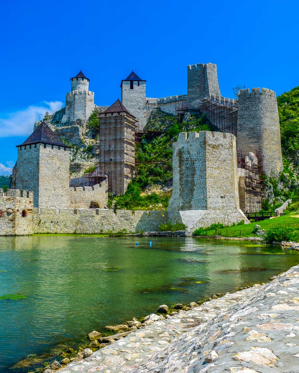 Golubac Fortress seen on a tour from Belgrade Serbia