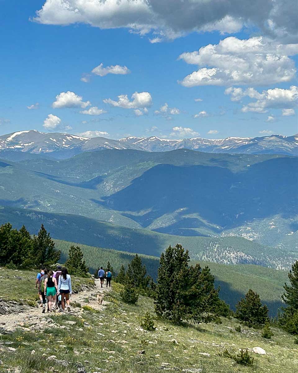 Hiking In the Rockies hike tour from Denver Colorado