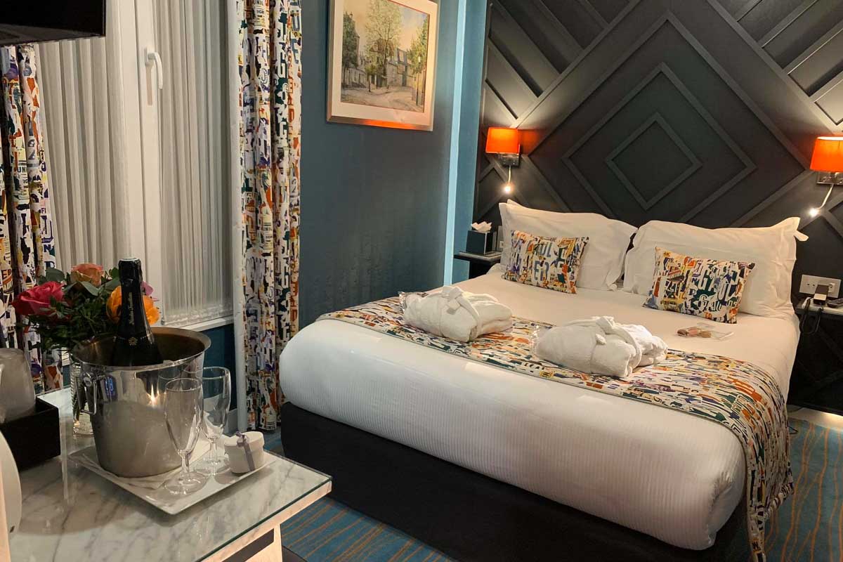 Hotel room at the Hotel Des Arts Montmartre Paris