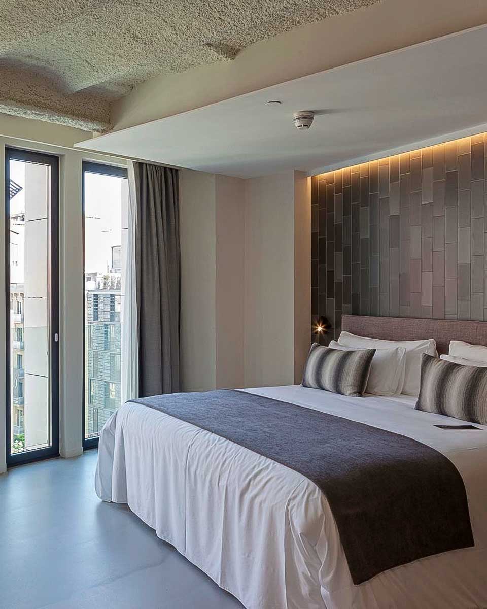 Hotel room at the Ohla Eixample in Barcelona
