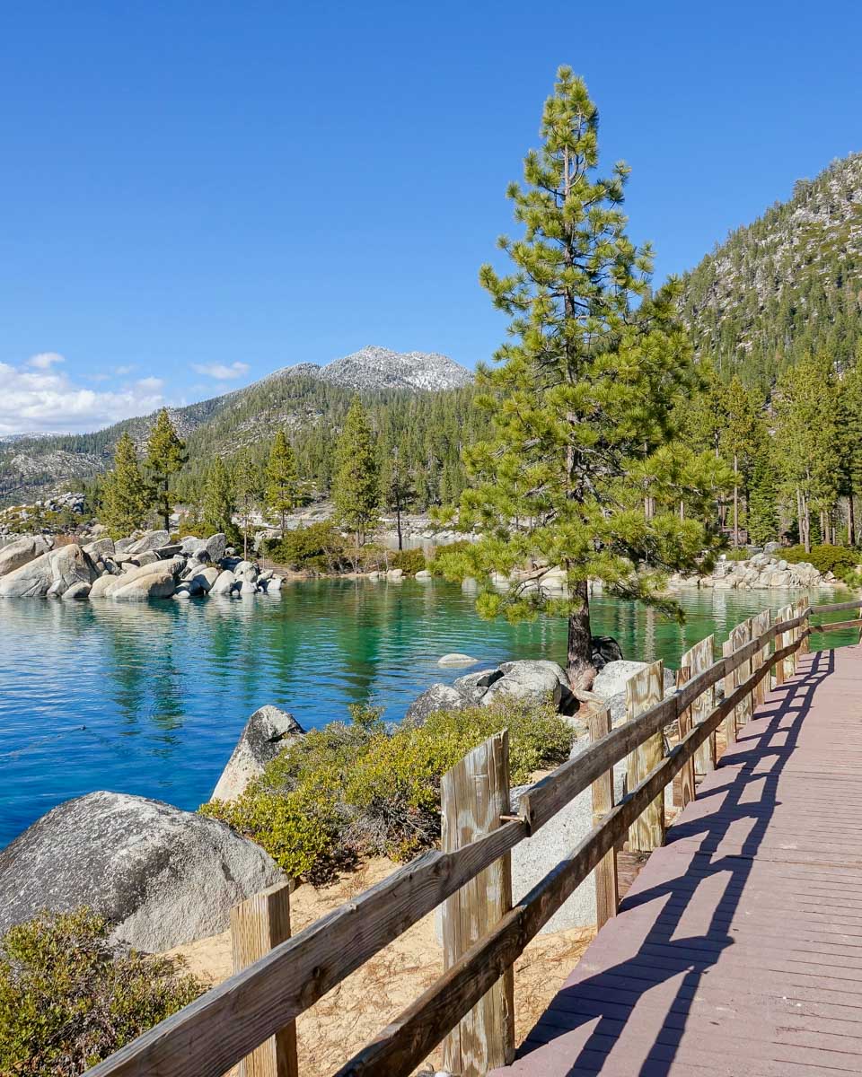 Lake Tahoe trail seen on an ebike tour of Lake Tahoe