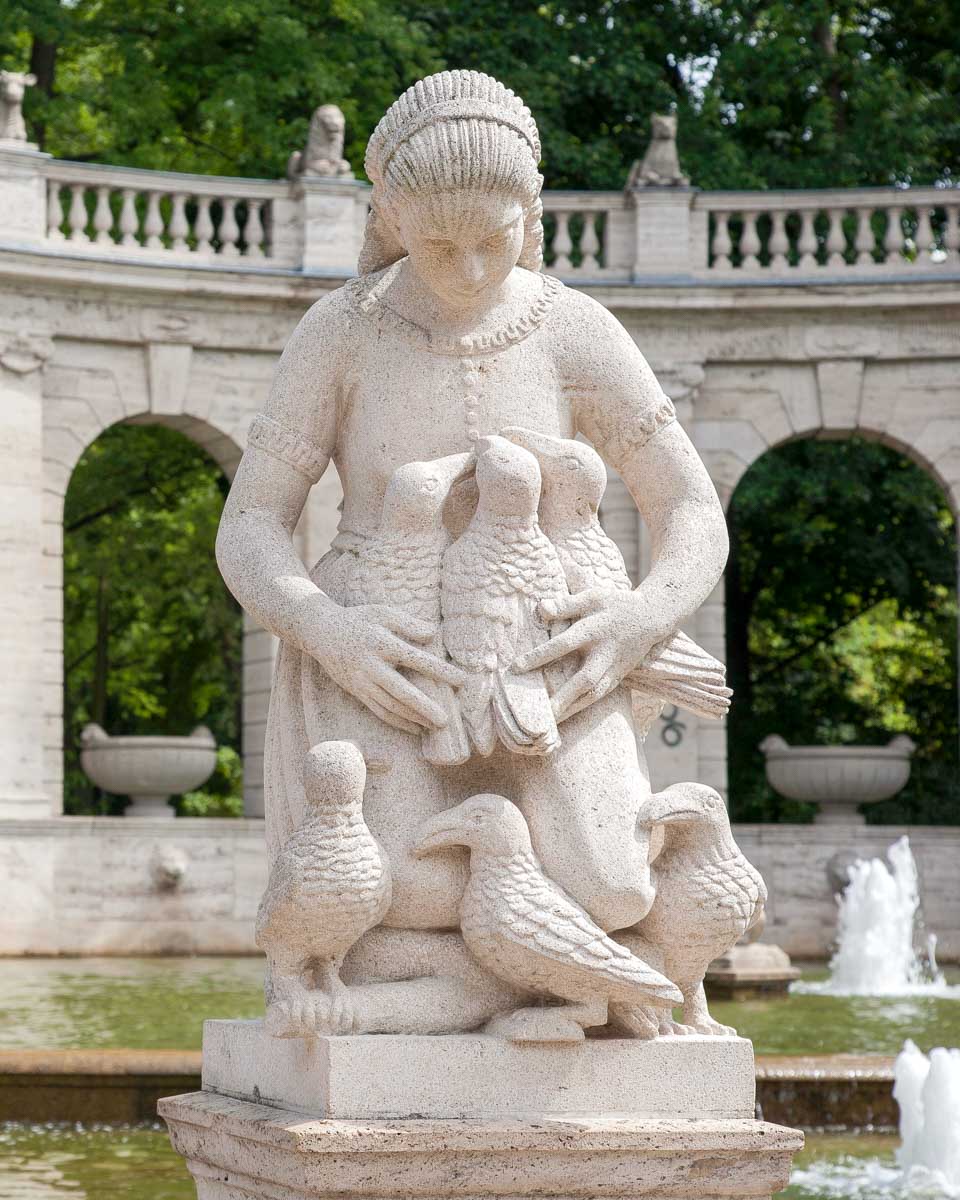 Marchenbrunnen Fairy Tale Fountain in Frierichshain Berlin Germany