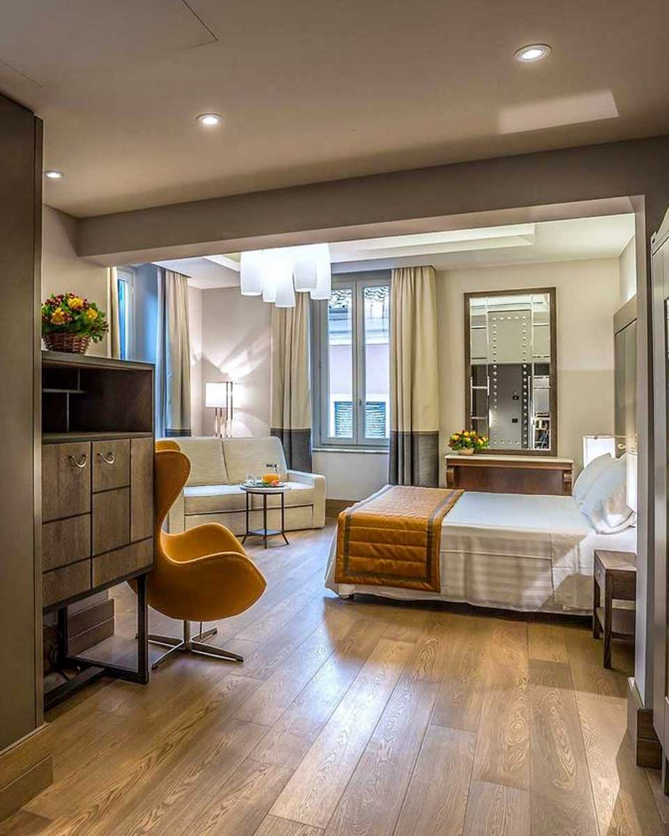 Martis Palace Hotel room in Rome Italy 1