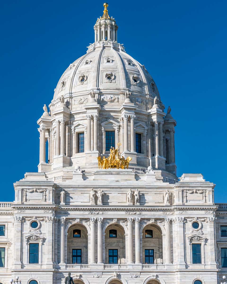 Minnesota Capitol Building seen on a tour of Saint Paul and Minneapolis 2