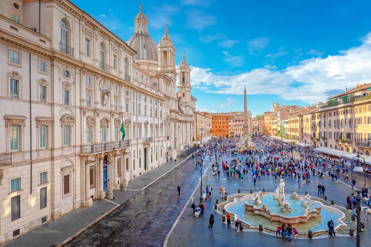 Piazza Navona in Rome Italy