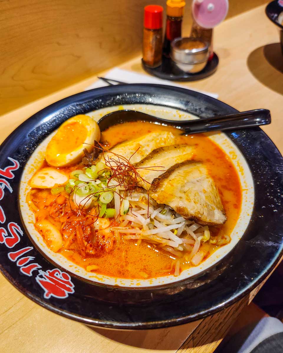 Ramen eaten on a food tour in Portland Oregon