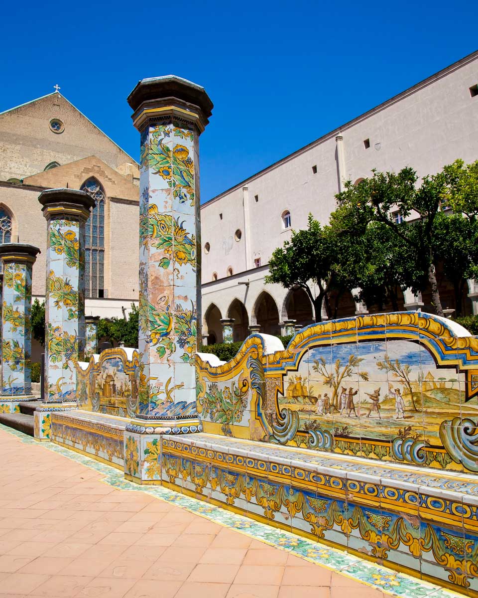 Santa Chiara Monastery in Naples Italy