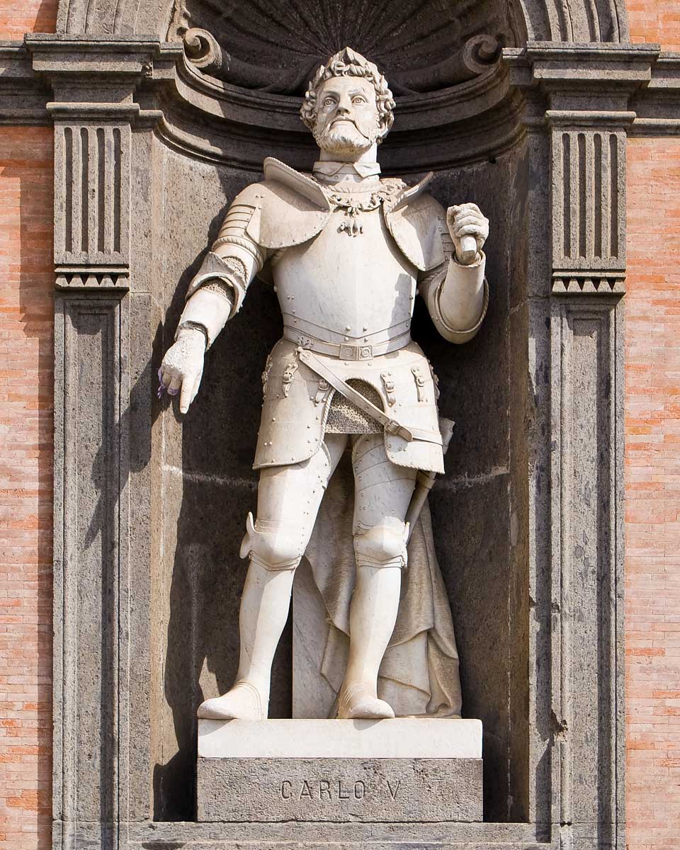 Statue in Royal Palace, Naples, Italy