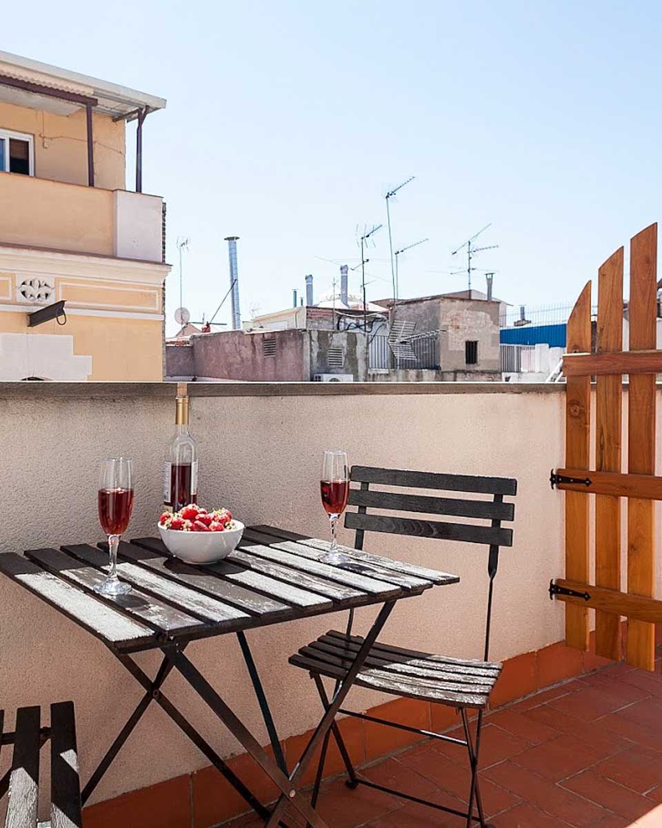 Terrace at the Inside Barcelona Apartments Esparteria