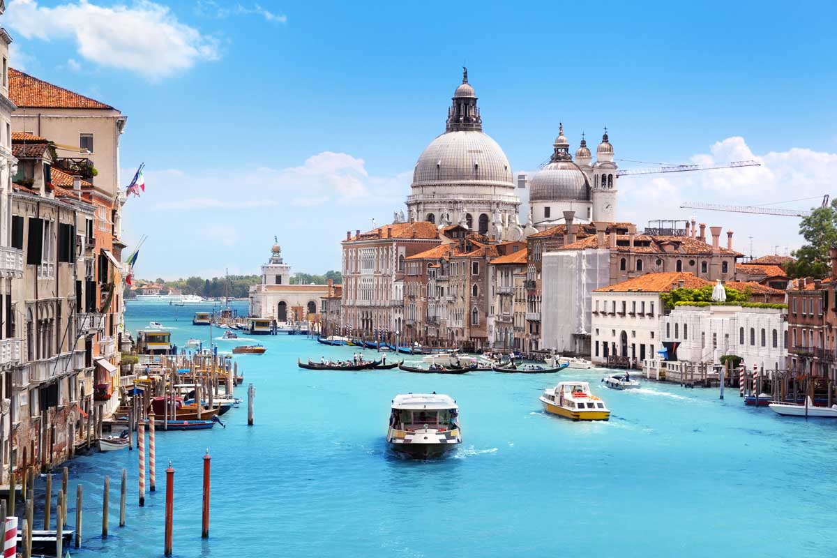The Grand Canal in Venice Italy