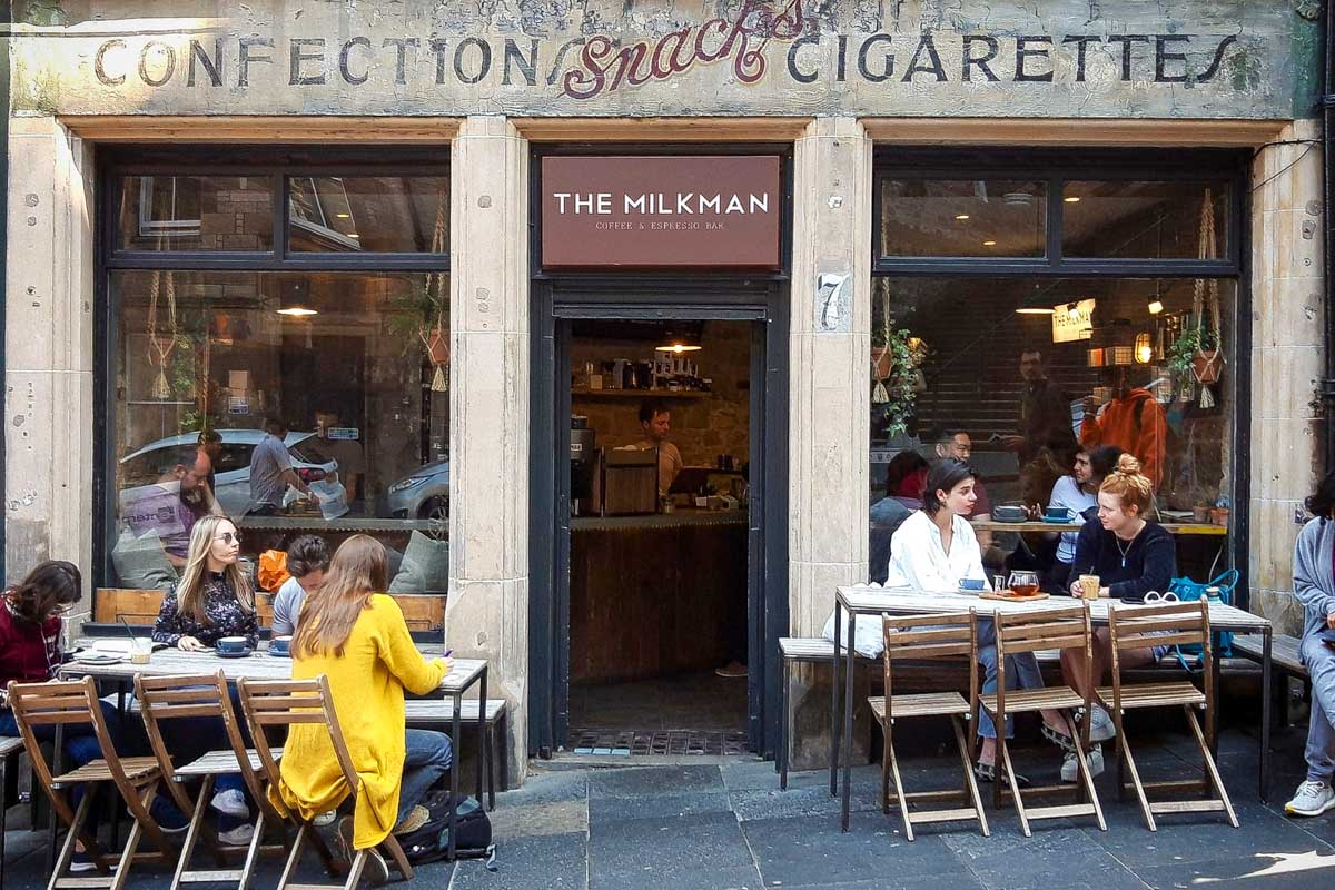 The Milkman in Edinburgh Scotland