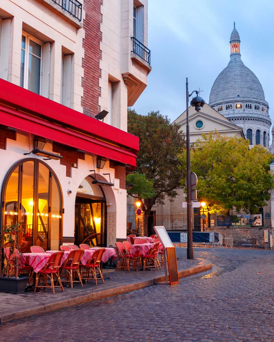 The Place du Tertre in Montmartre Paris France