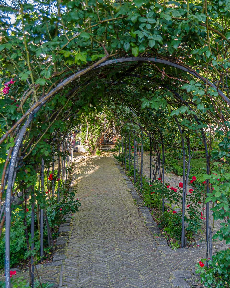 The Prince of Anglona Garden in the La Latina neighborhood of Madrid Spain