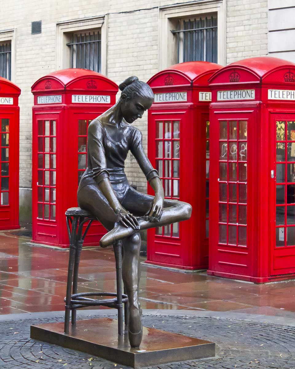 The Young Dancer statue in Covent Garden London