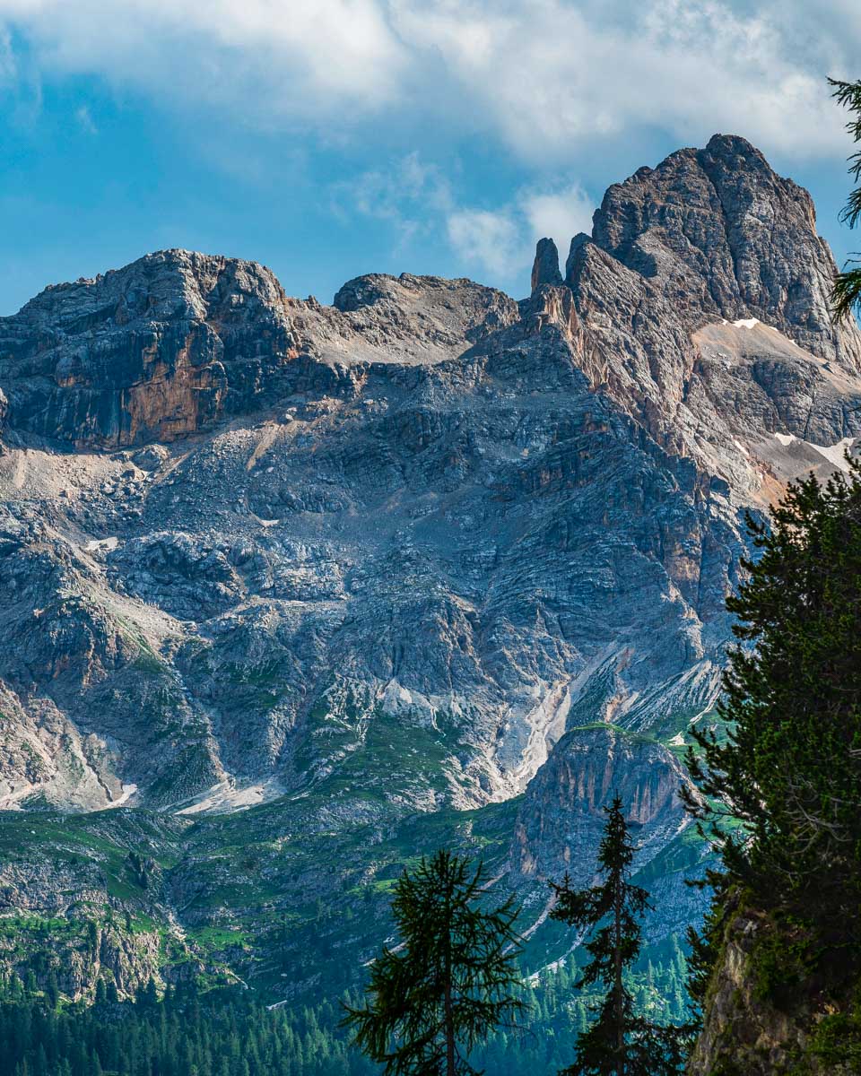 The dolomites seen on a tour from Venice Italy