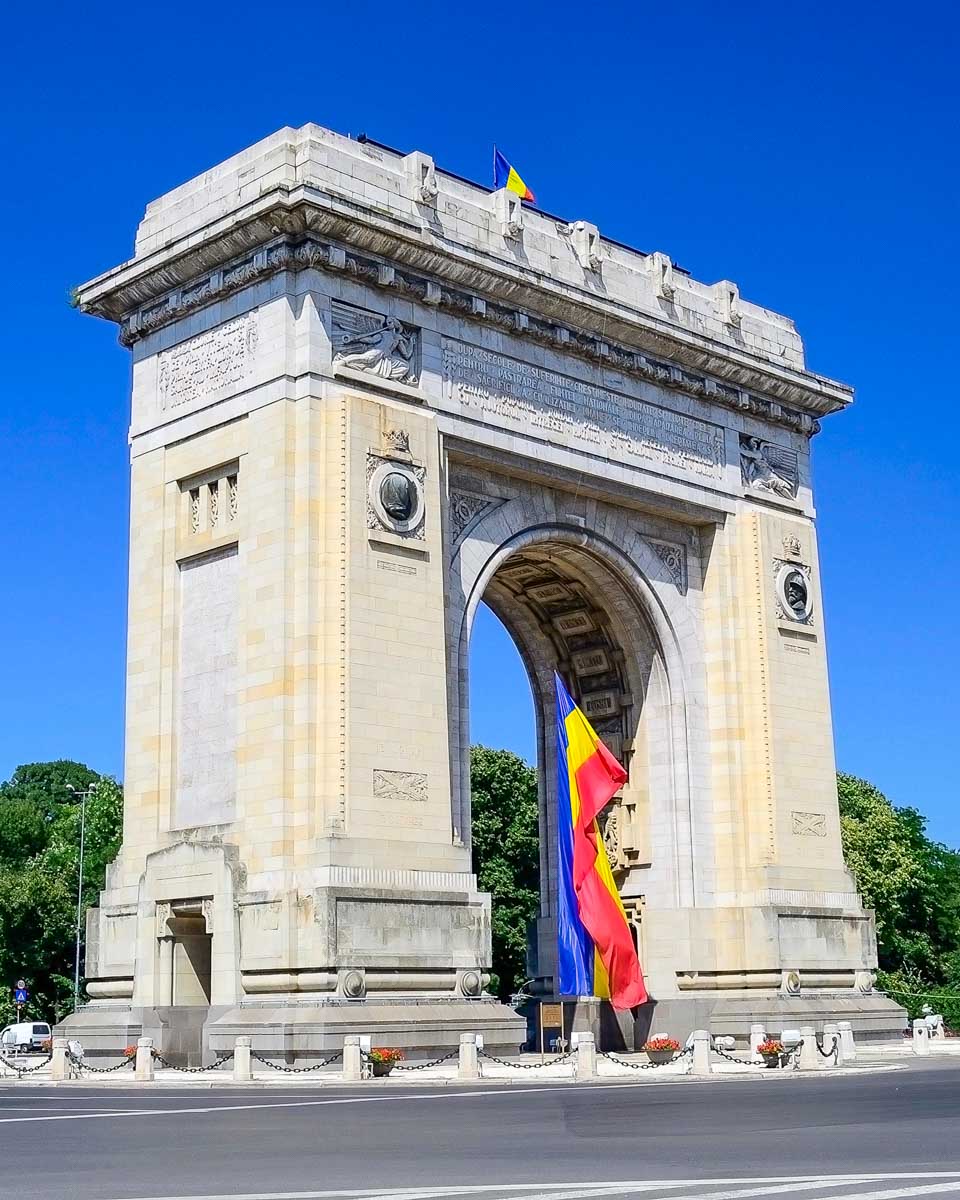 Triumphal Arch in Bucharest Romania