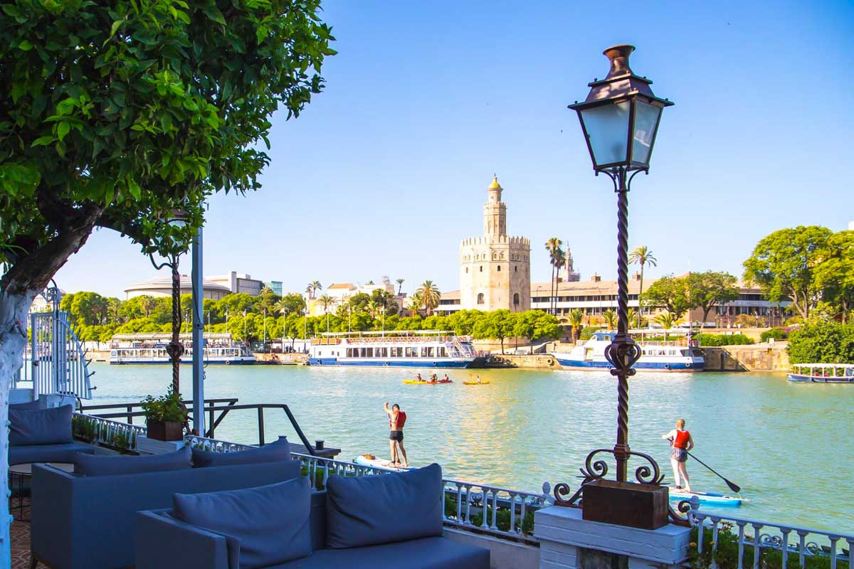 View from the terrace at Río Grande Sevilla Spain