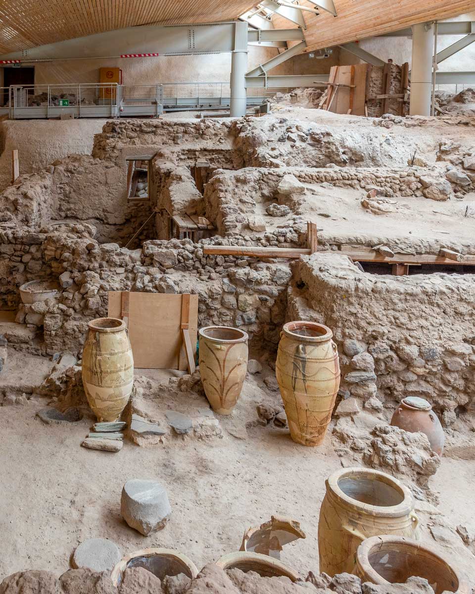 Akrotiri seen near Santorini Greece 2