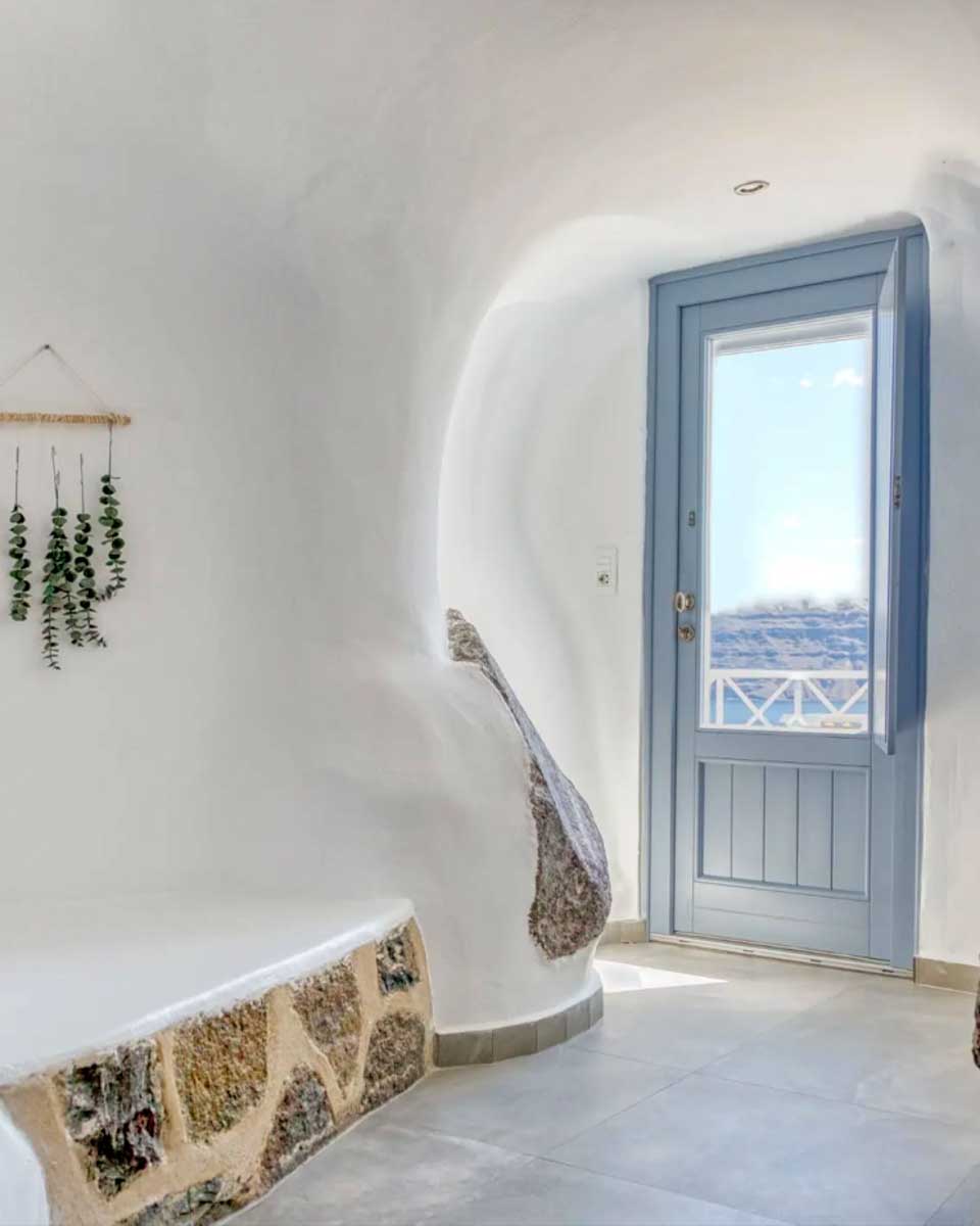 Aris Caves in Santornini Greece