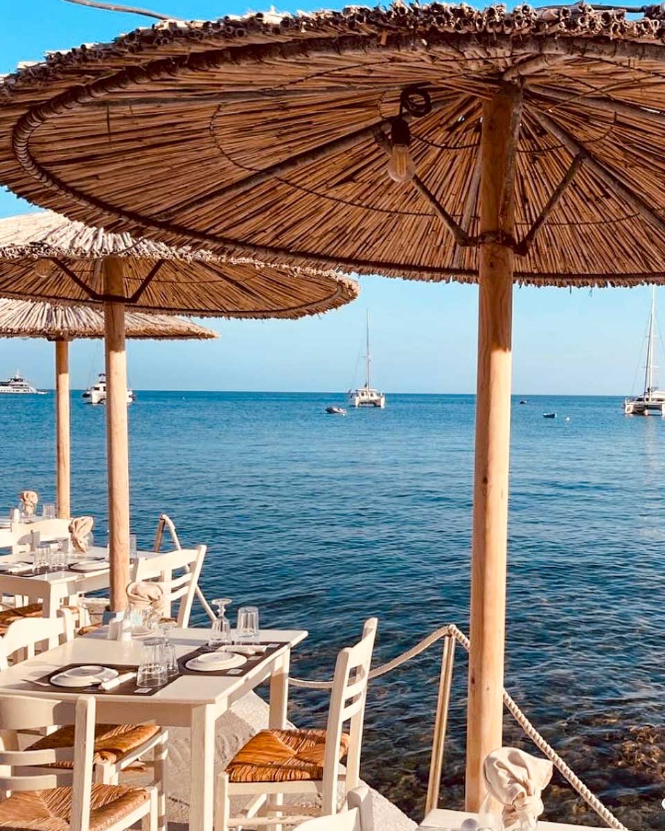 Asterias Santorini Waterfront Restaurant in Santorini Greece