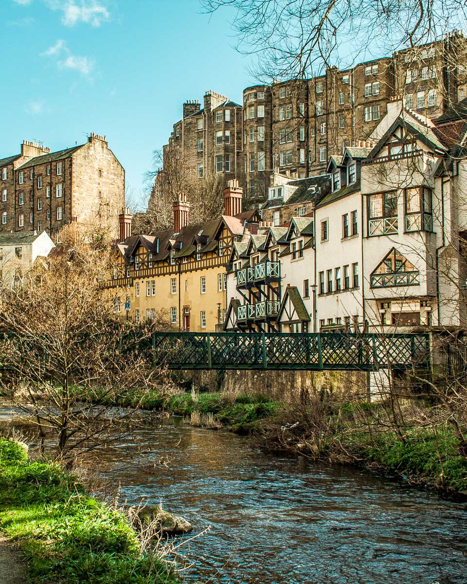 Dean Village in Edinburgh, Scotland