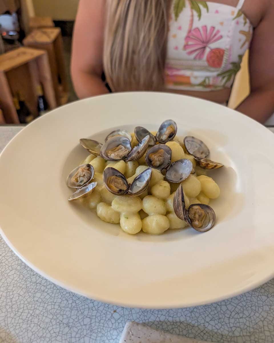 Dinner-eaten in Lake Como Italy