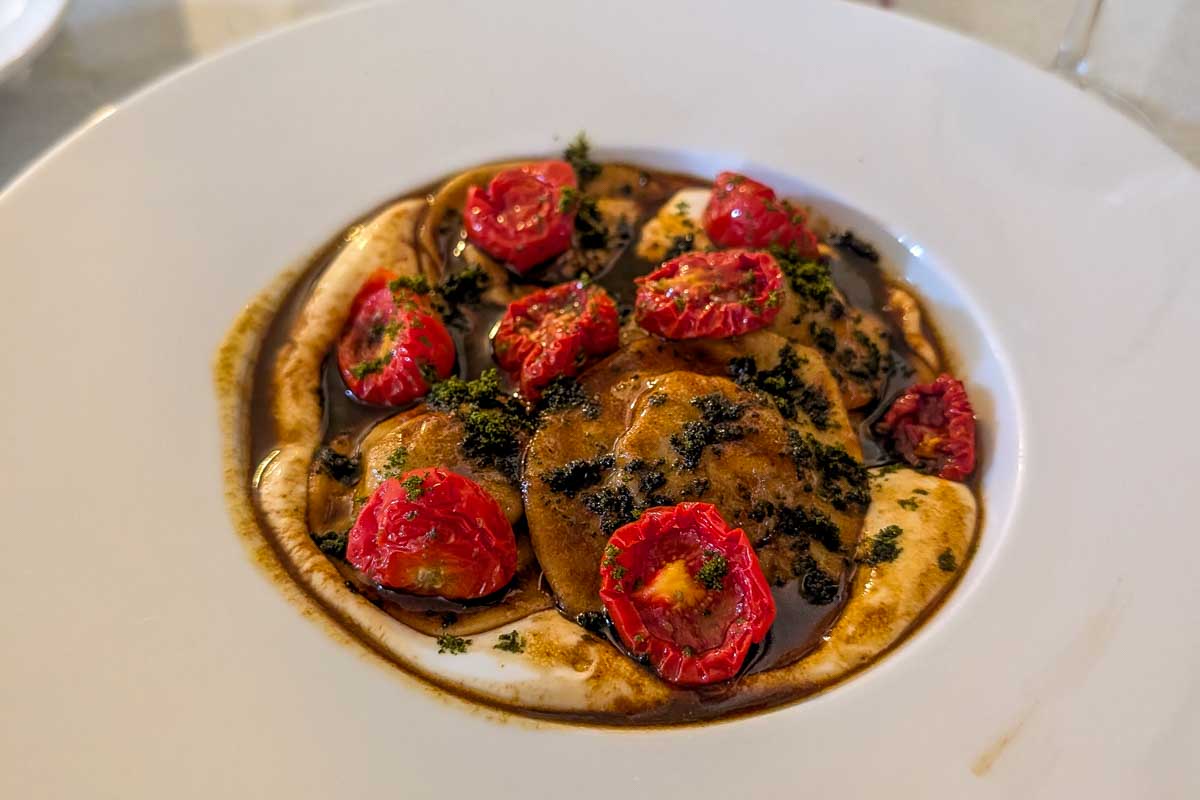 Dinner eaten in Siena Italy