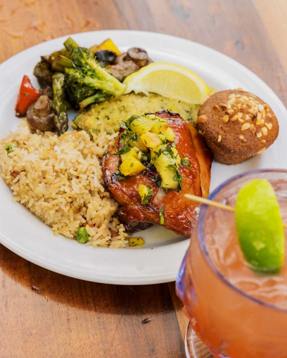 Duke's Waikiki dinner eaten on Oahu in Honolulu Hawaii