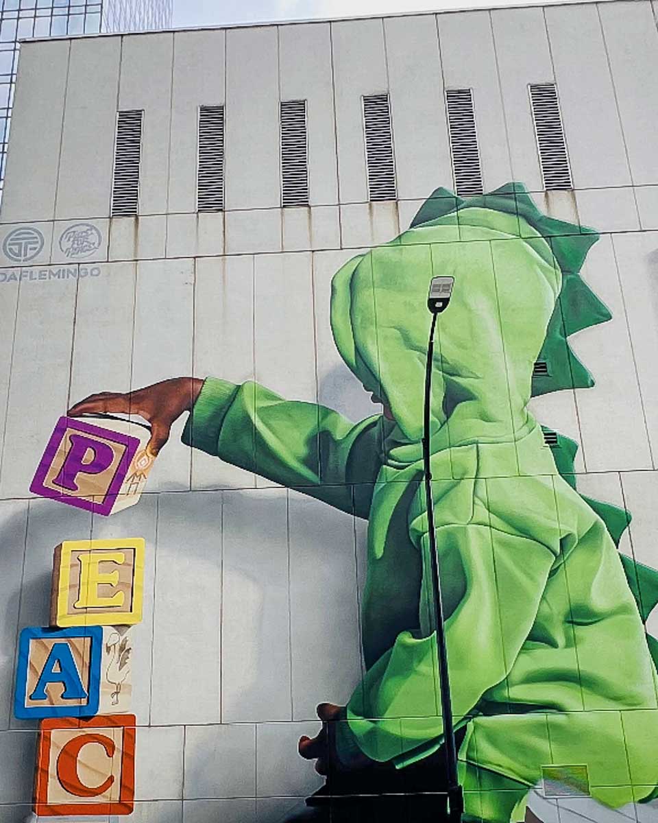 Murals in Charlotte North Carolina seen on a tour 1