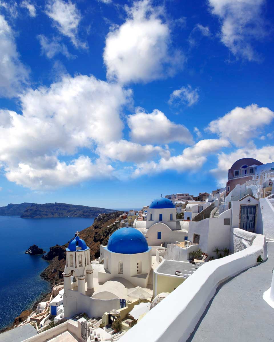 Oia on Santorini Greece