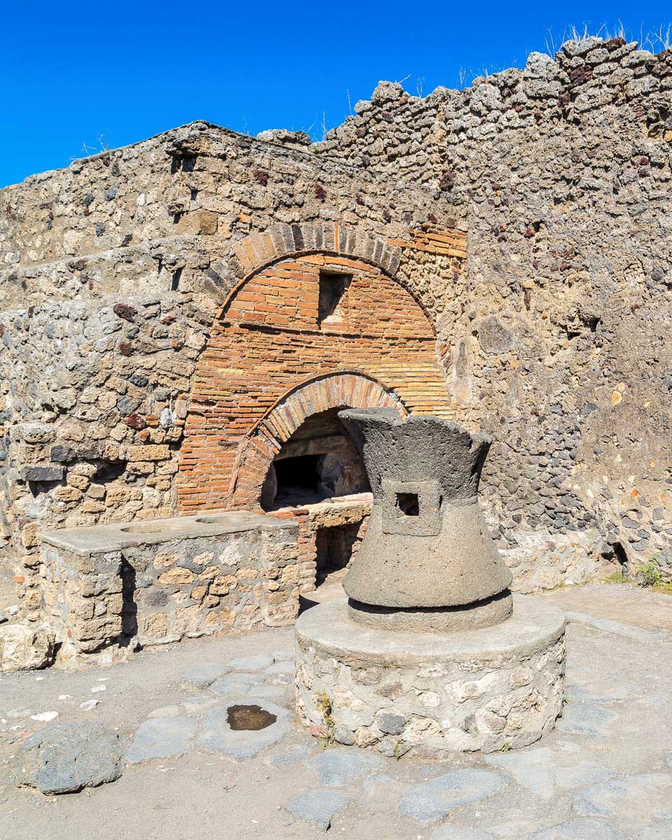 Old ruins of Pompeii seen in Italy