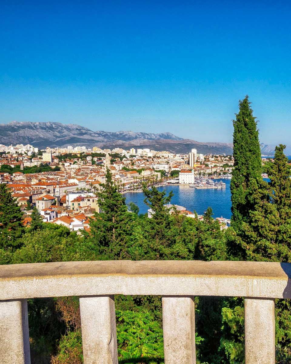 Overlooking Split Croatia from Marjan Hill