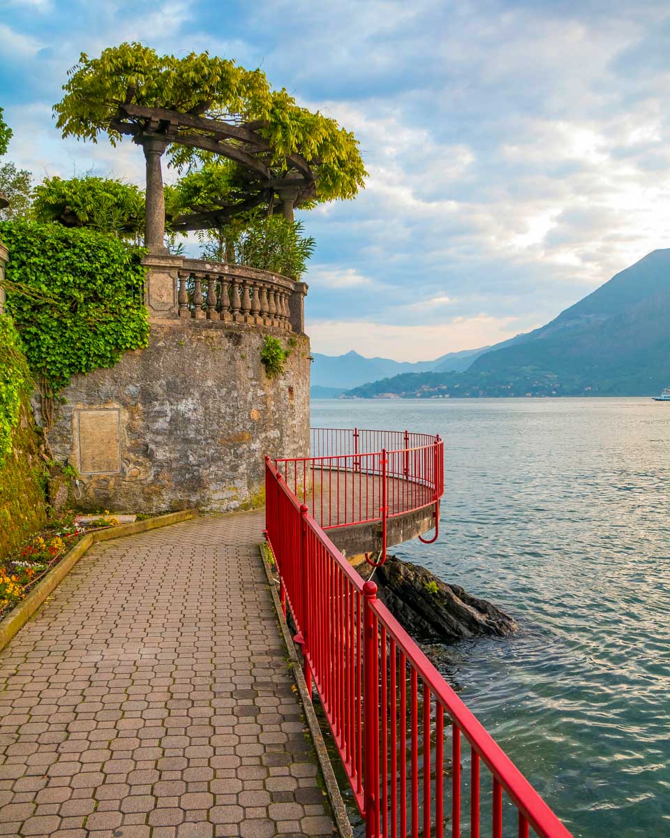 Part of the Lovers Walk in Varenna on Lake Como Italy
