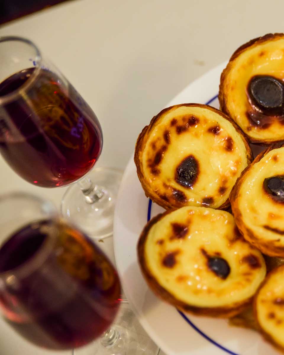 Pastel de Nata and port made during a cooking class in Porto Portugal