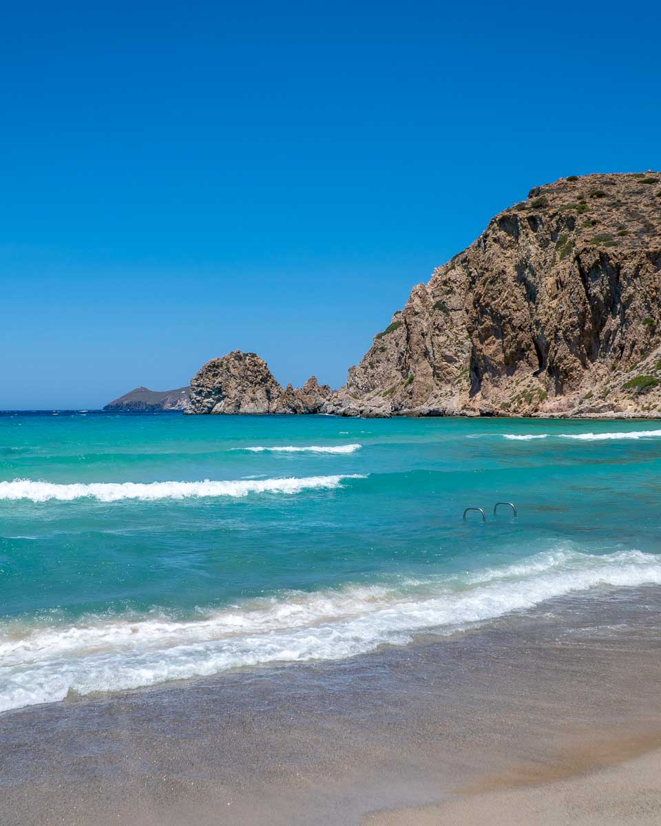 Plathiena Beach in Milos Greece