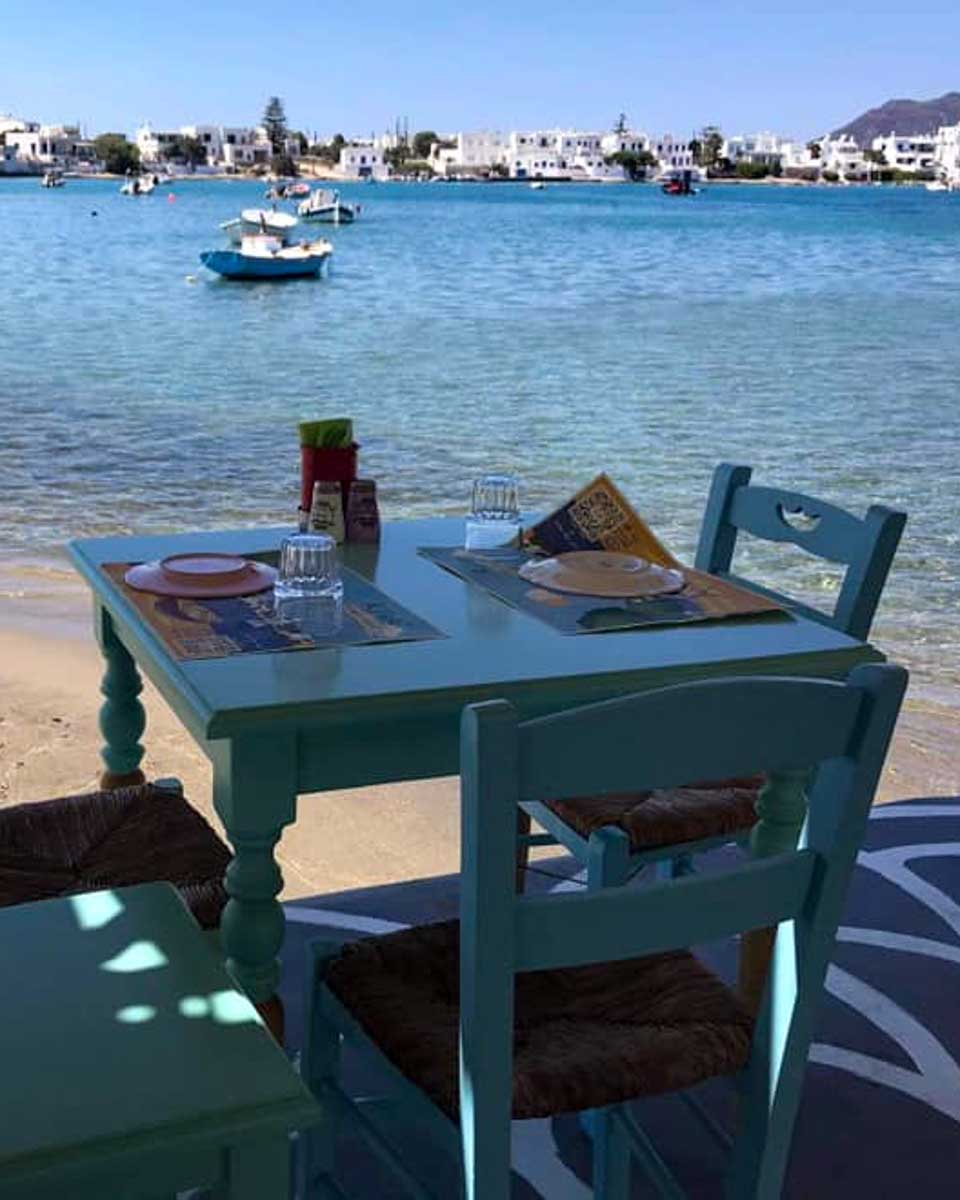 Rifaki Seafood Restaurant seen in Pollonia near Milos Greece