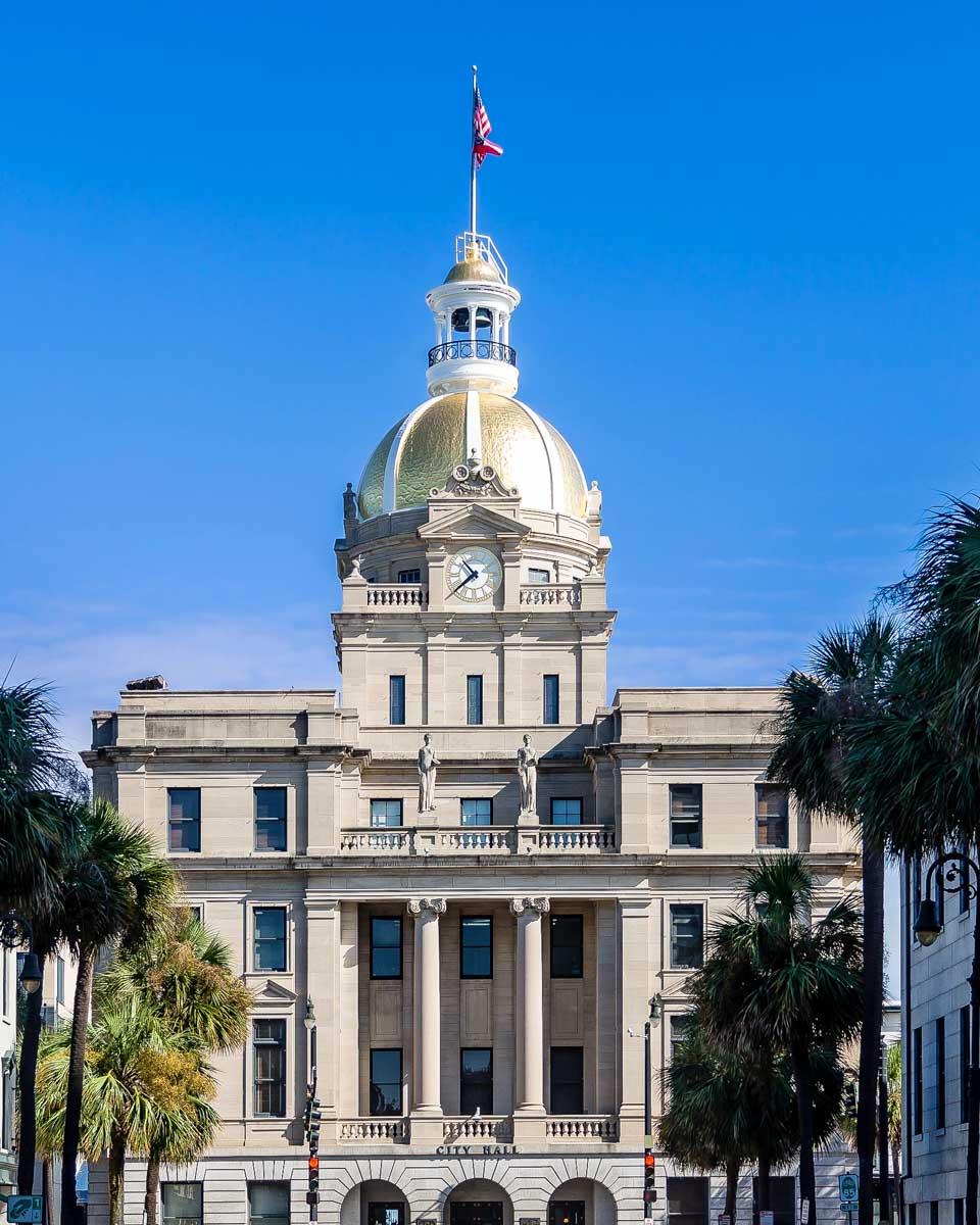 Savannah City Hall in Savannah Georgia