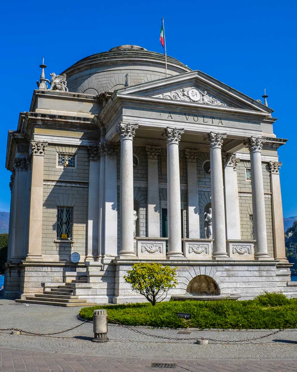 Tempio Voltiano in Lake Como Italy