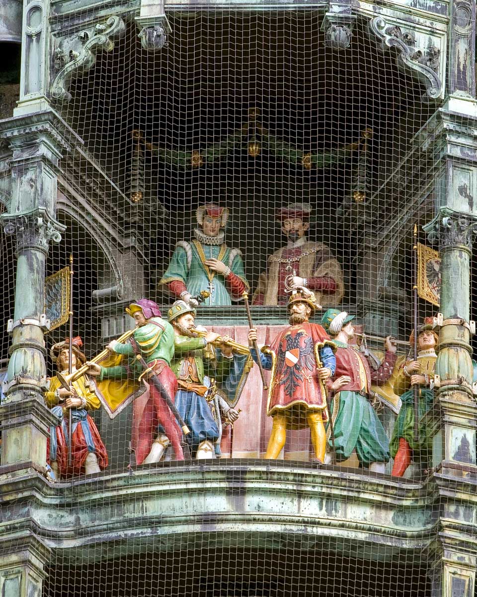 The Glockenspiel mechanical clock in Munich Germany