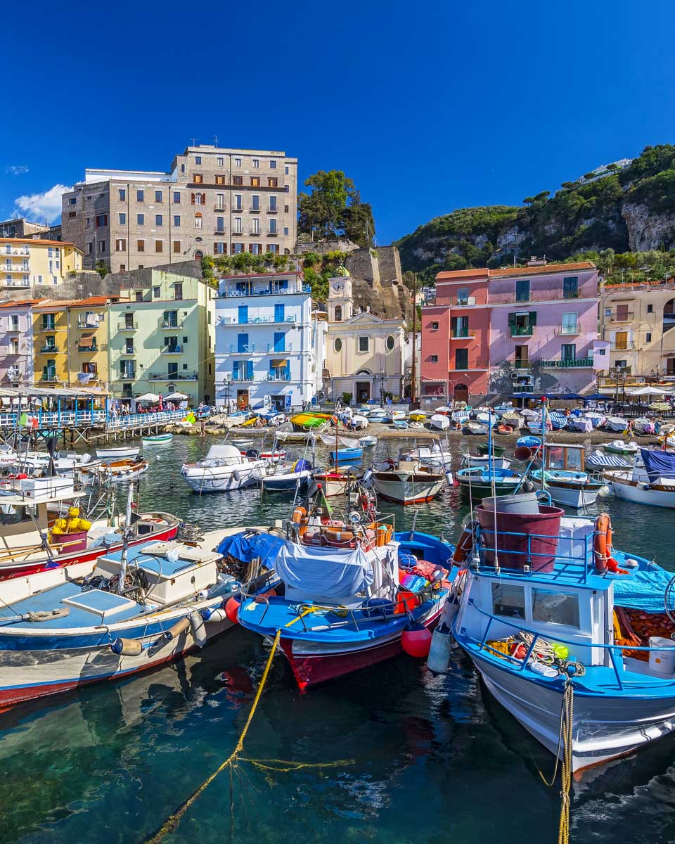 The Marina Grande in Sorrento on the Amalfi Coast Italy