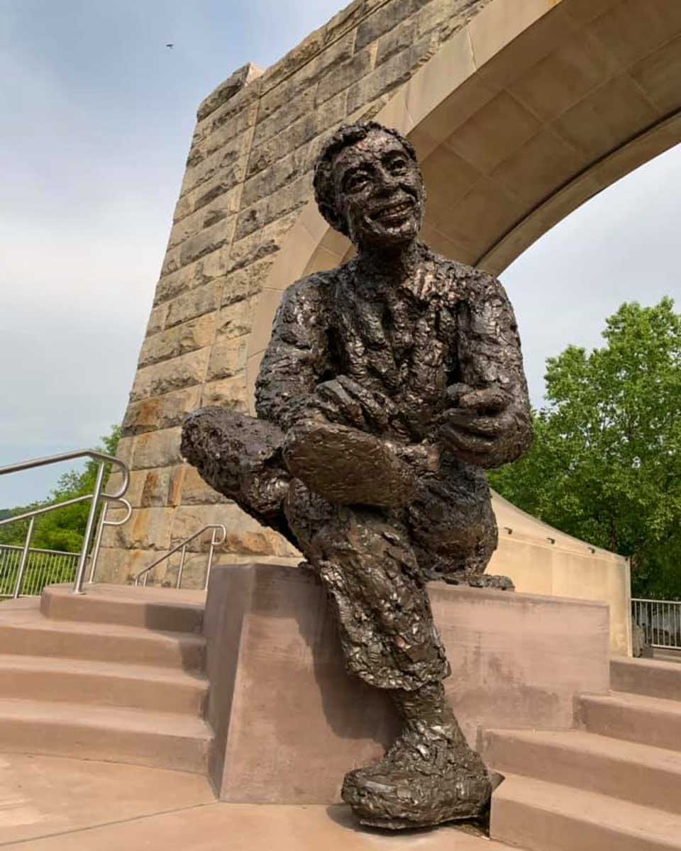 The Pittsburgh Tour Company Double Decker Tours fred rogers memorial in Pittsburgh Pennsylvania