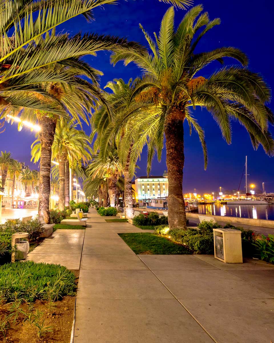 The Riva Promenade in Old Town Split Croatia