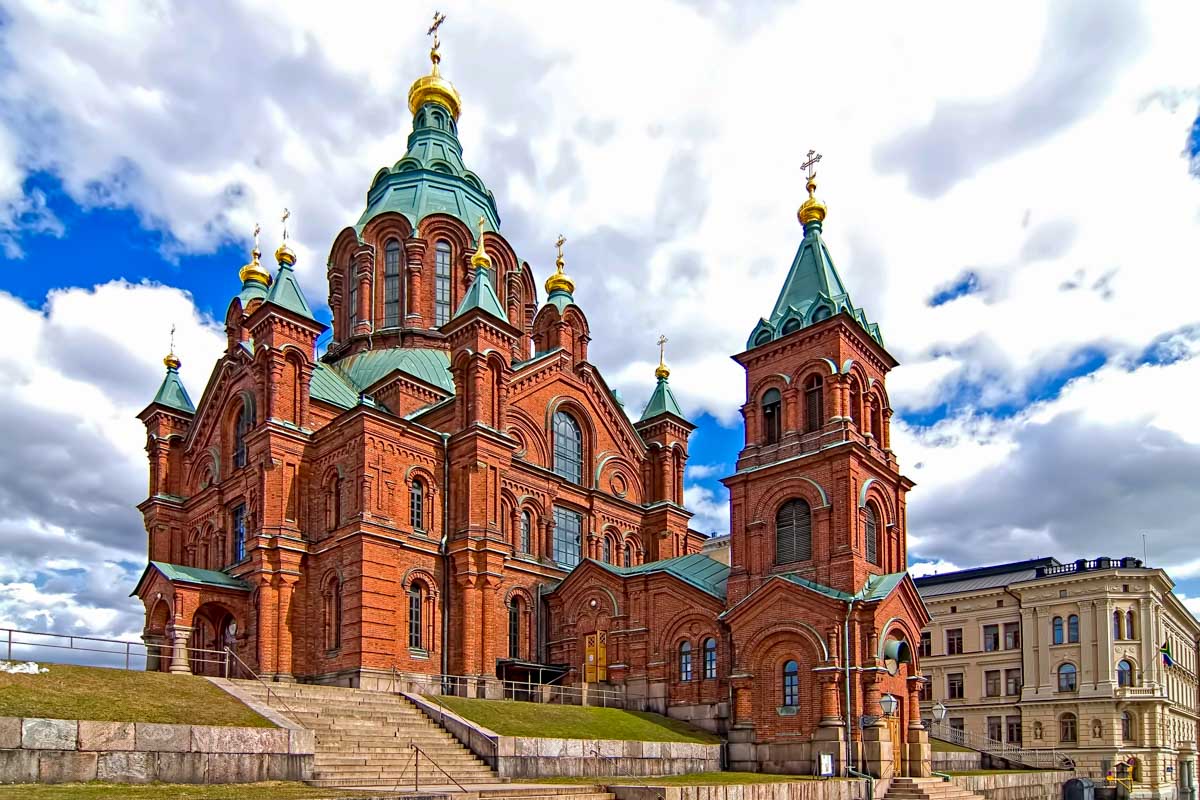 Uspenski Cathedral in Helsinki Finland