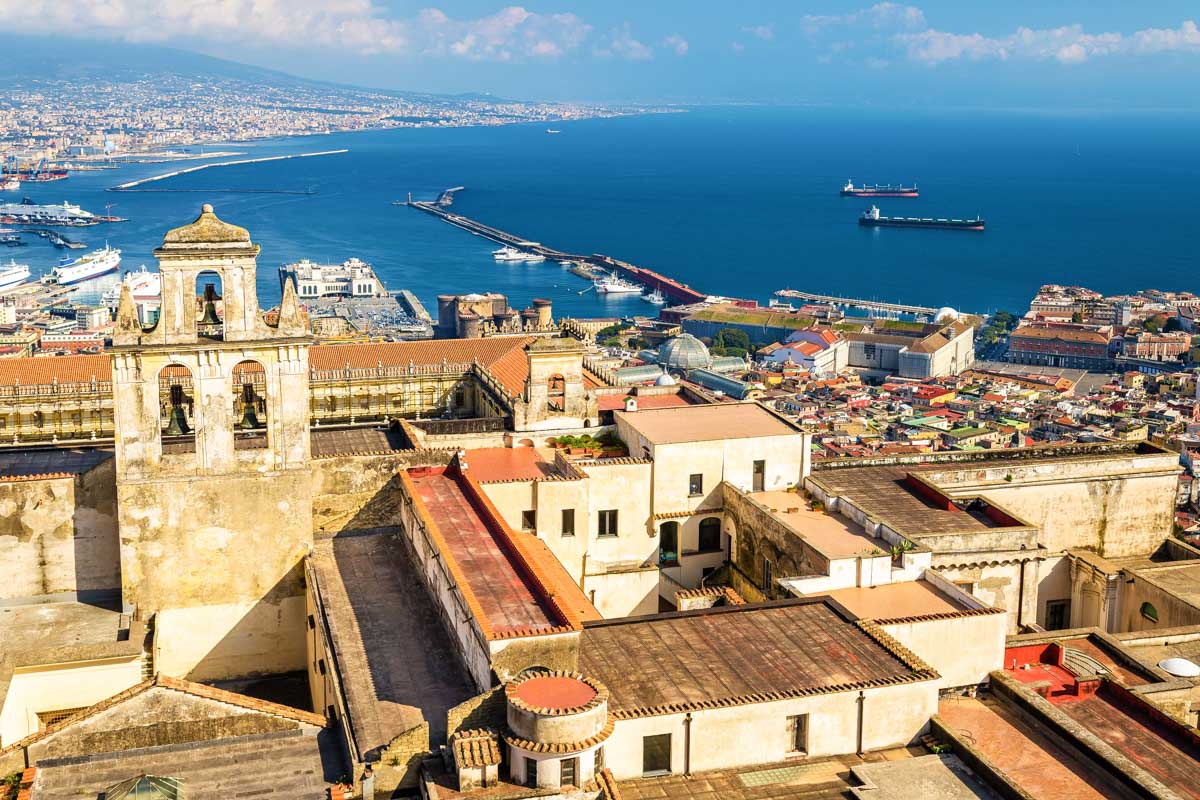 View of the Certosa di San Martino in Naples